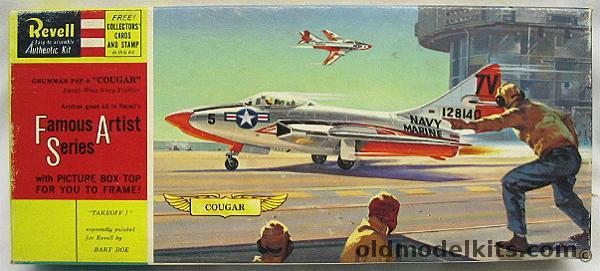 Revell 1/52 Grumman F9F-8 Cougar - Famous Artist Series - (F9F8), H168-98 plastic model kit